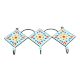 Turquoise Yellow Sunflower Ceramic Tiles Hooks Online